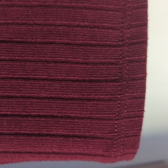 Madewell Ribbed Sweetheart Top Size XS - Cabernet - Picture 5 of 12